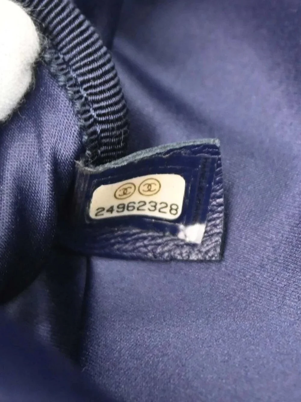 Chanel Navy Tweed Nylon
